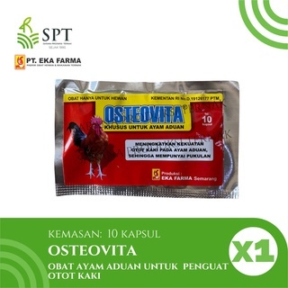 OSTEOVITA OBAT AYAM ADUAN PENGUAT OTOT KAKI 10 KAPSUL EKA FARMA