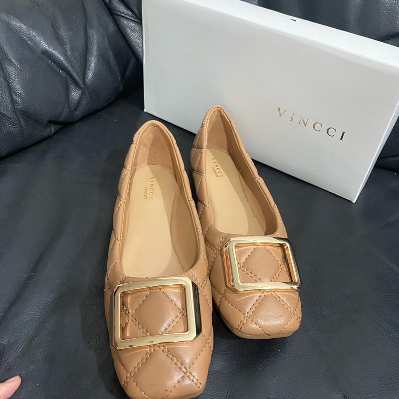 Vincci Flat Shoes Wanita Original Size 41 Choco