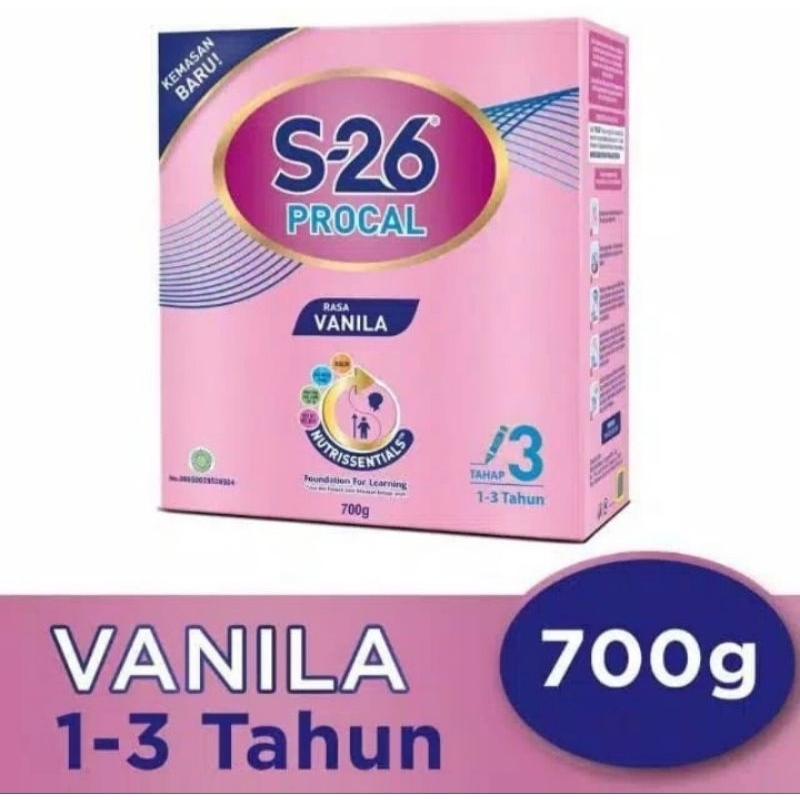 S-26 Procal Gold Tahap 3 Vanila 700gr Usia Pertumbuhan 1-3 Tahun