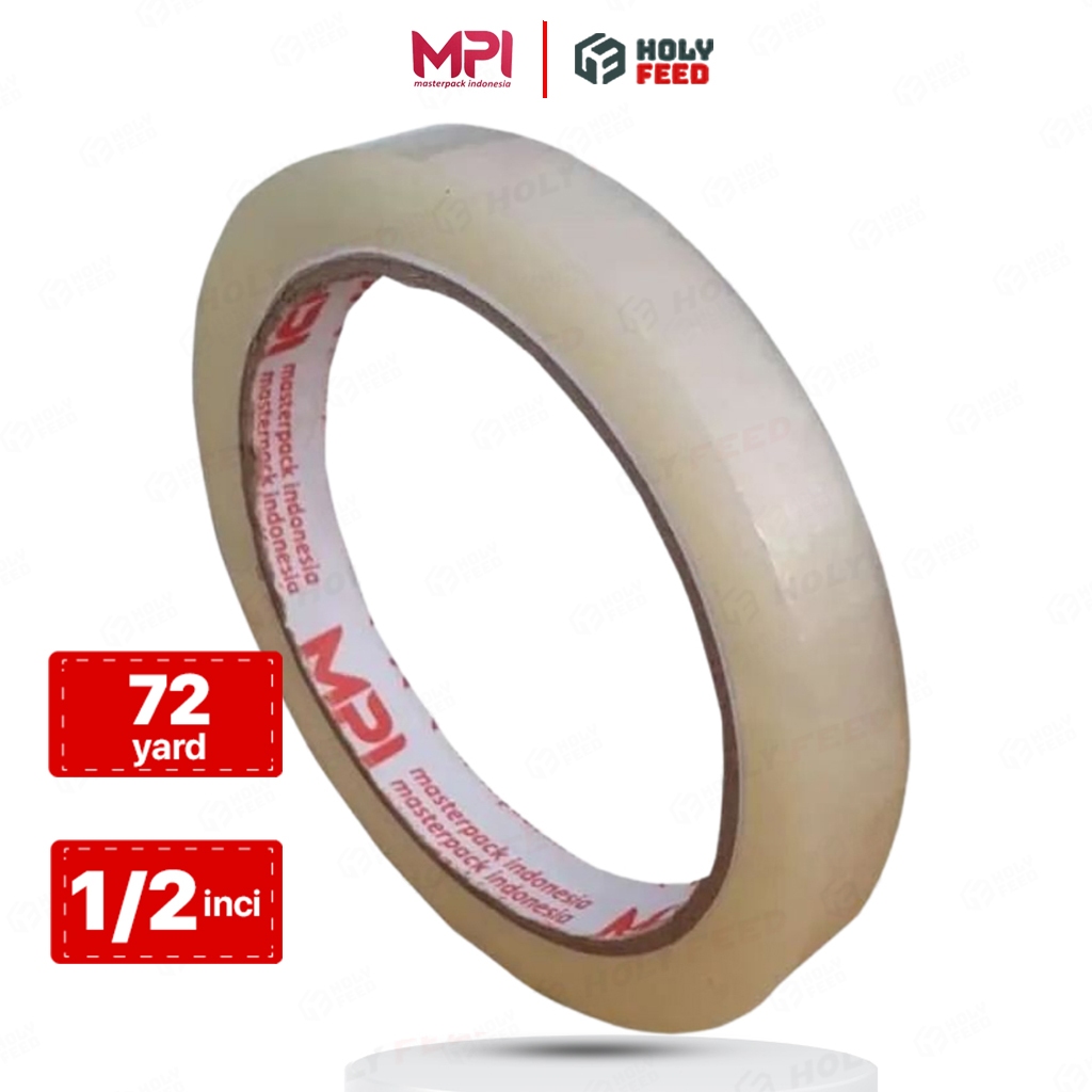 

Lakban kecil / Lakban bening / isolasi bening kecil 12 mm x 72 yrd Lakban Setengah Inci MPI / Lakban Mini