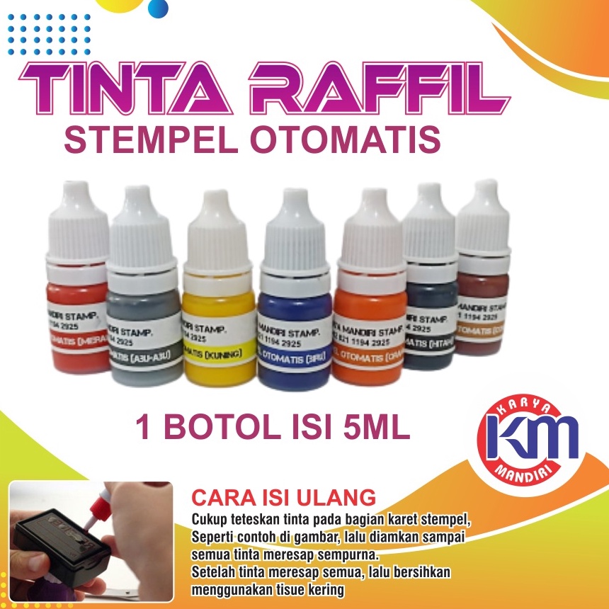 

Terbaru.. tinta stempel otomatis 5ml varian warna terlengkap ETI