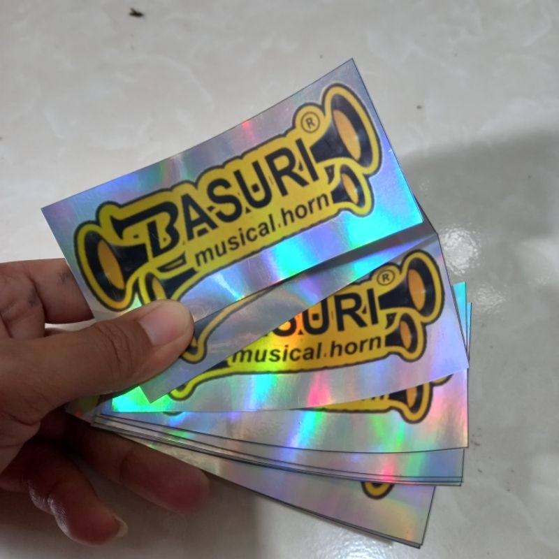 

5 pcs Sticker Bus Stiker Bis Basuri Horn Hologram