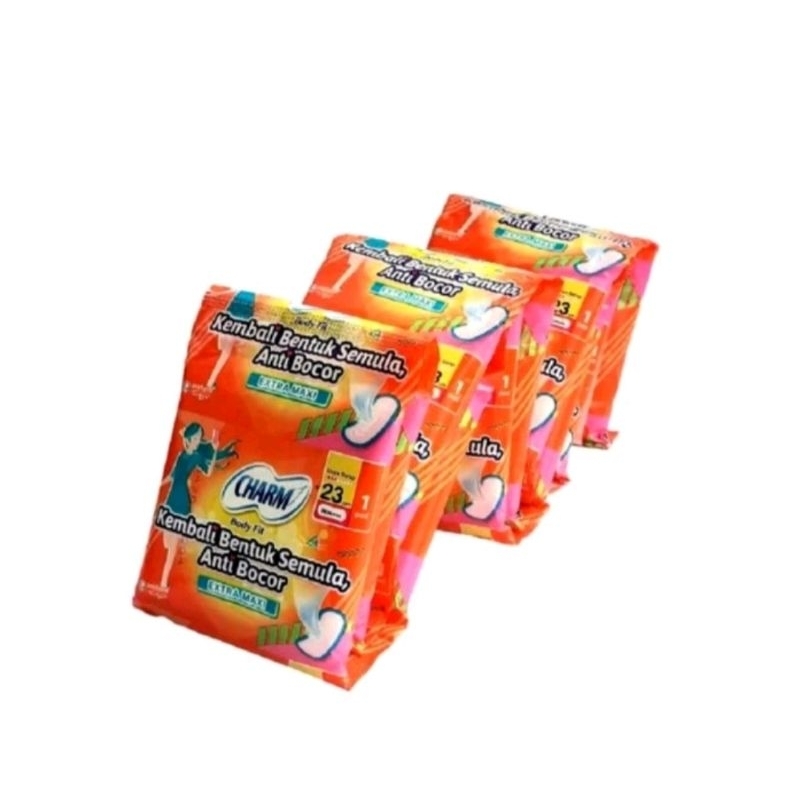 charm pembalut wanita 10 pcs rencengan