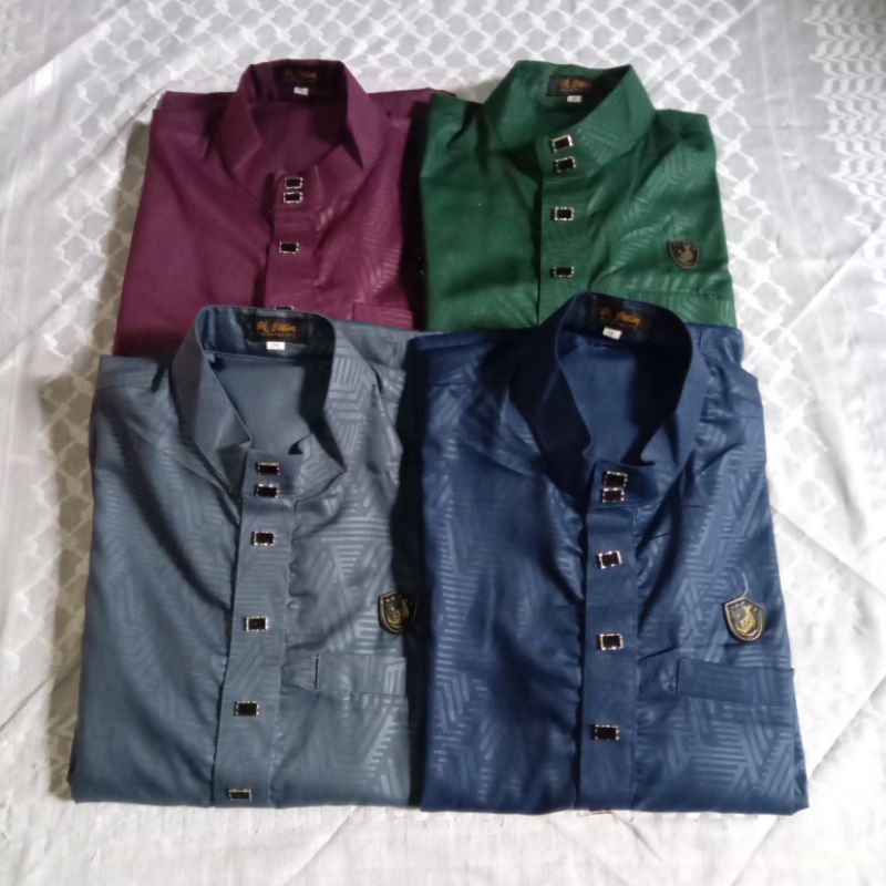 (Makassar) Jubah/Gamis Pria Emboss Al Faruq