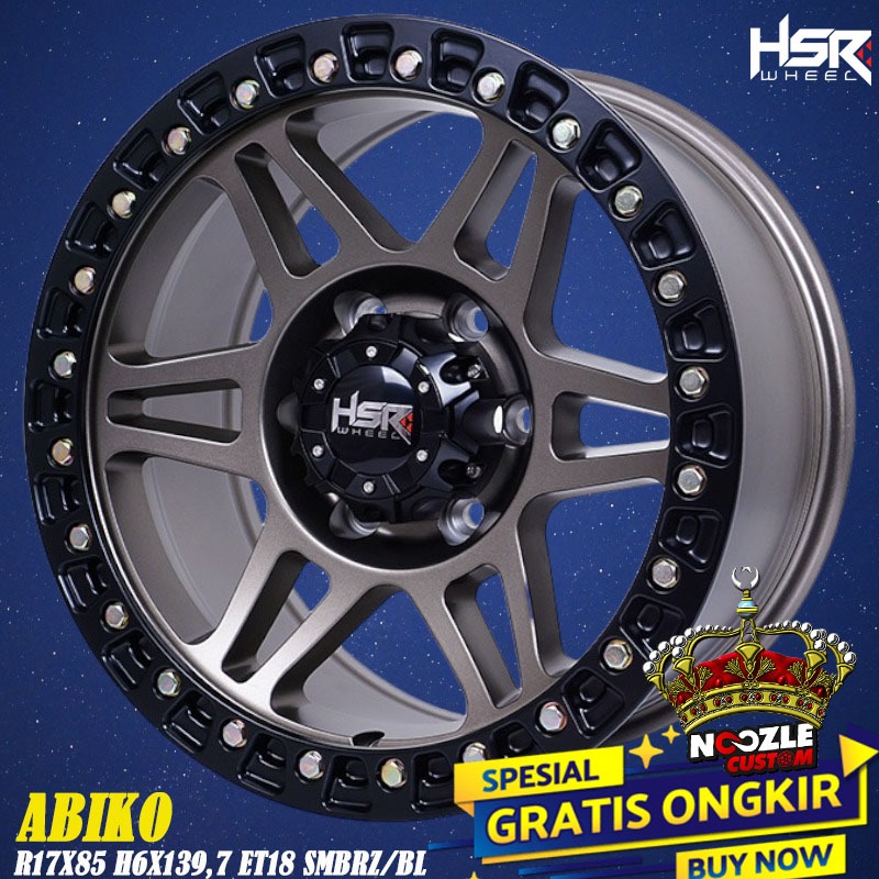 Velg Mobil R17 Lubang 6 Cocok Untuk Pajero Fortuner Ring 17 Terbaru HSR Spack offroad