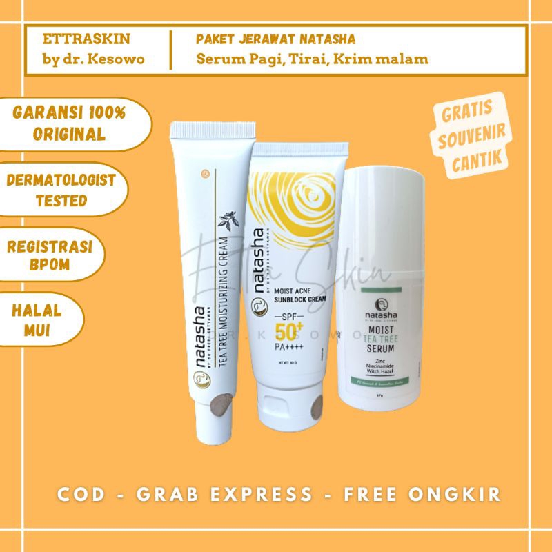 Natasha Skincare Paket Jerawat Acne Comedo Komedo Glowing Original Bekas Jerawat