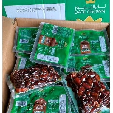 

KURMA DATE CROWN KHALAS THERMO 250Gr,paket oleh-oleh haji umrah