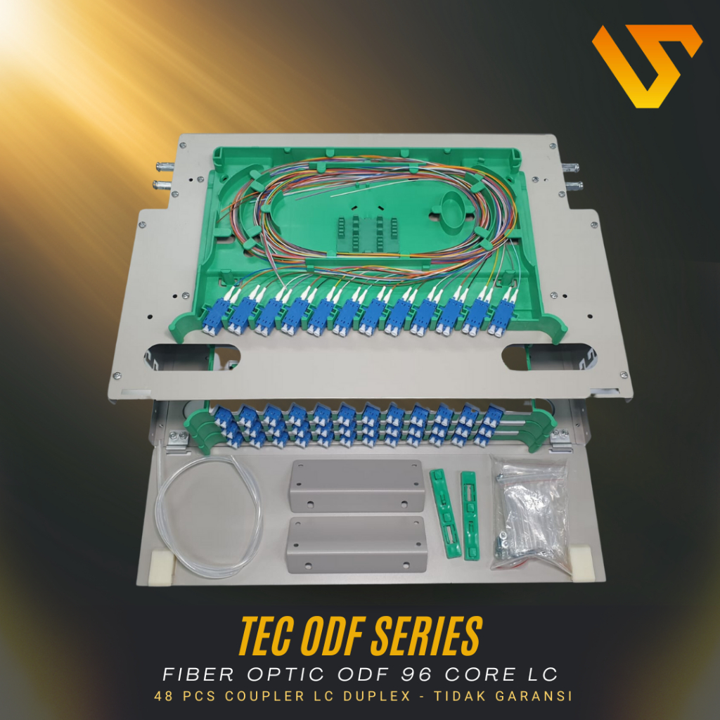 Fiber Optic ODF/OTB 96 Core LC Lengkap Rackmount | ODF 96C LC