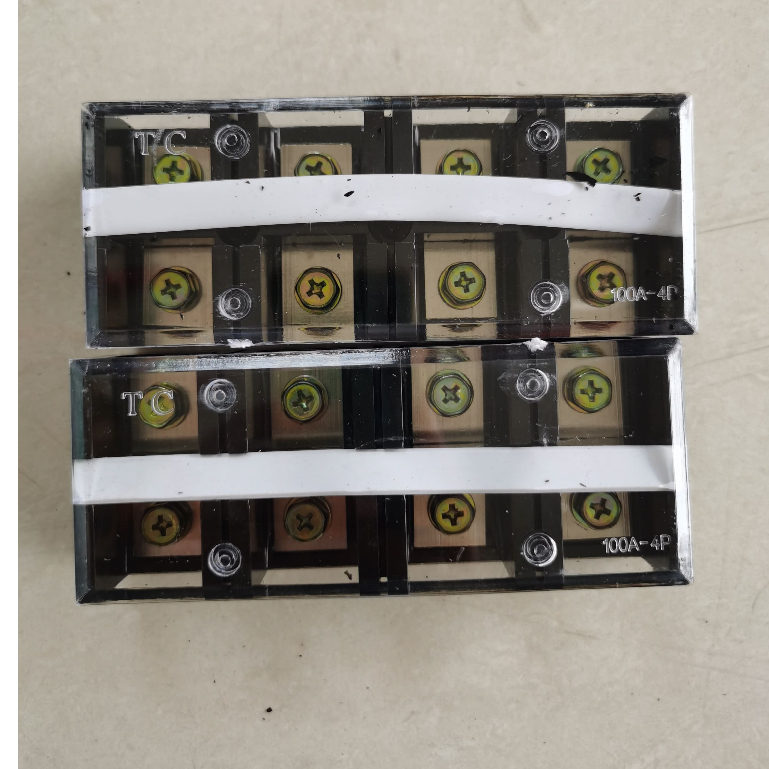 Terminal Block Kaca TC-1004 - Terminal Block 100A 4P Berkualitas