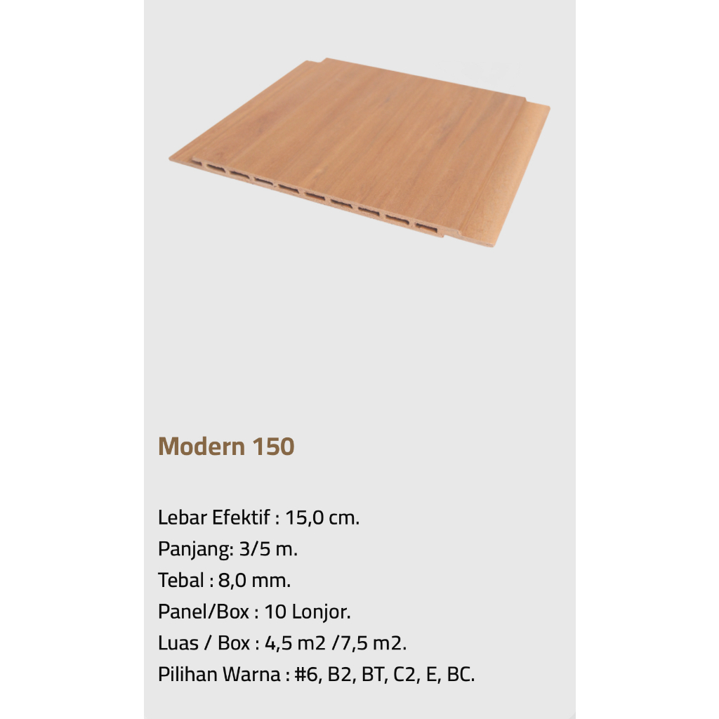 PANEL WPC DUMA TIPE MODERN 150