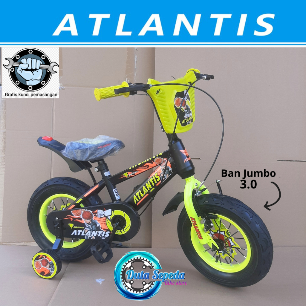 Sepeda anak laki laki 12 inch BAN JUMBO 3.0