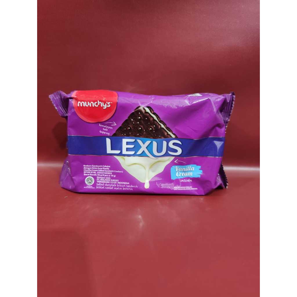 

Lexus Vanilla Cream 95gr - Biskuit Cracker Dengan Cream Vanilla Lexus