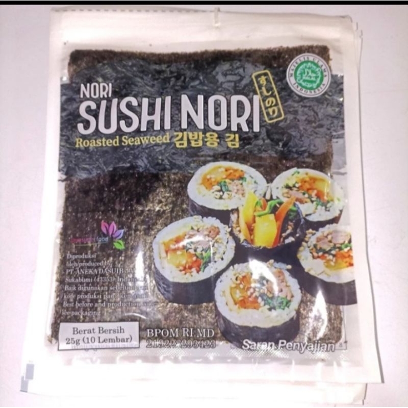 

sushi nori isi 10 lembar