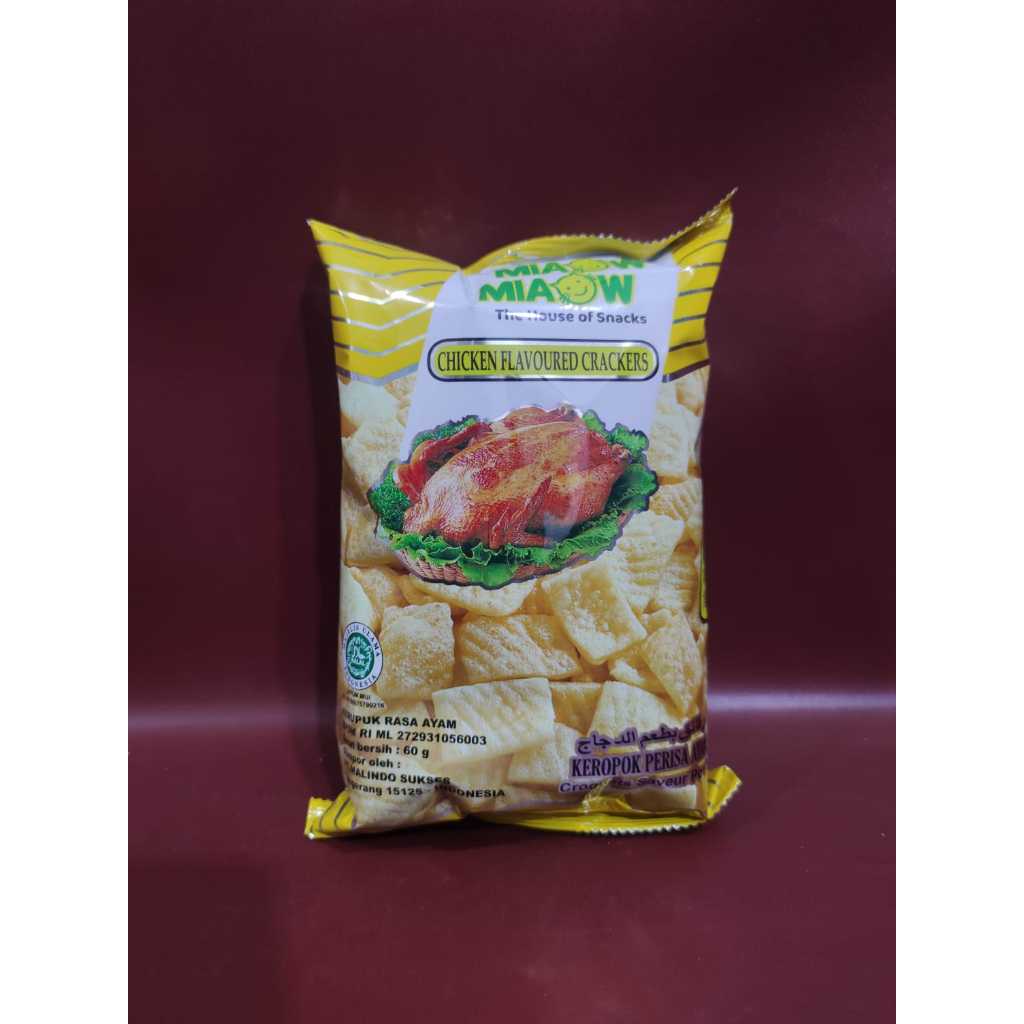 

Miaow Miaow Kerupuk Perisa Ayam 60gr - Makanan Ringan