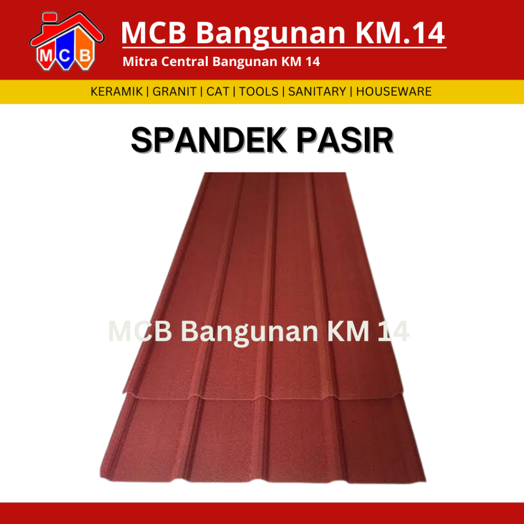 SENG ATAP SPANDEK PASIR 80CM TEBAL 0,25 / 0,3 / 0,35 / 0,4 ABADI / TUNGGAL