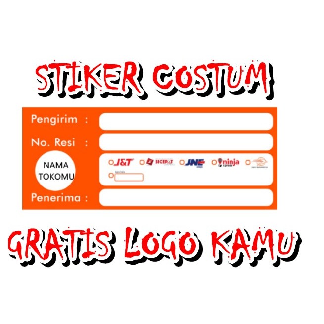 STIKER OLSHOP STIKER RESI STIKER ALAMAT