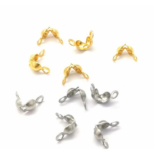 Kodokan Stoper Kodokan 2 Lubang Untuk Gelang Kalung dan Konektor (20pcs)