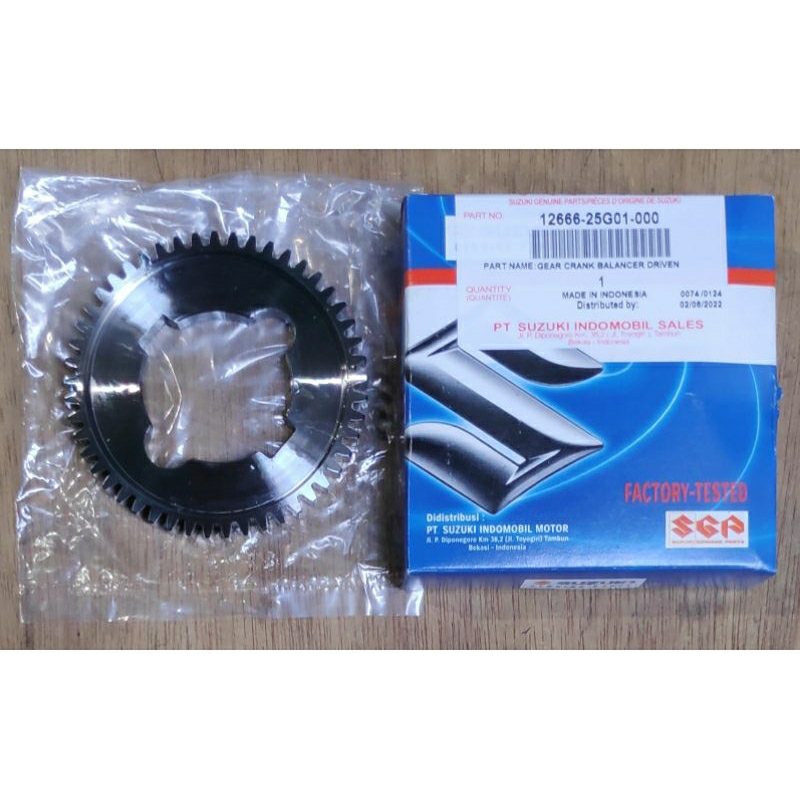 Gear crank balancer driven atau gigi balancer Satria Fu Karburator