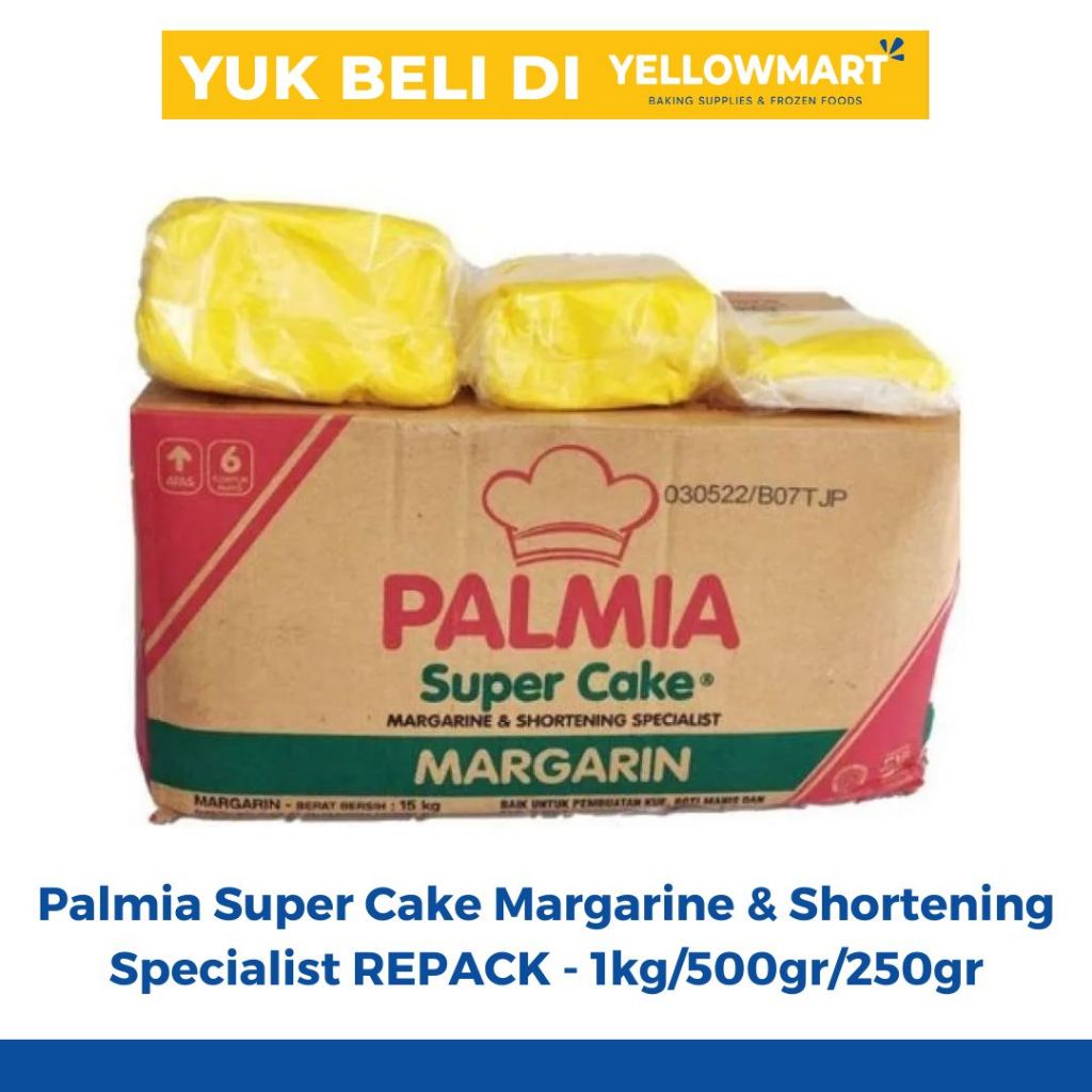 

Palmia Super Cake Margarine & Shortening Specialist REPACK - 1kg/500gr/250gr