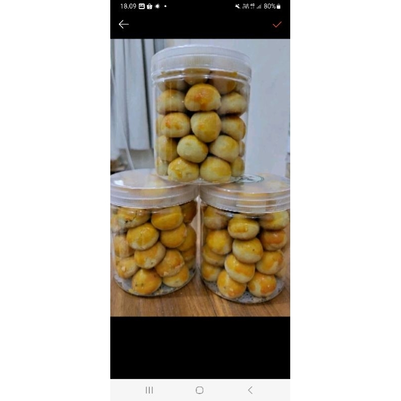 

kue nastar nanas kemasan toples tabung 600ml