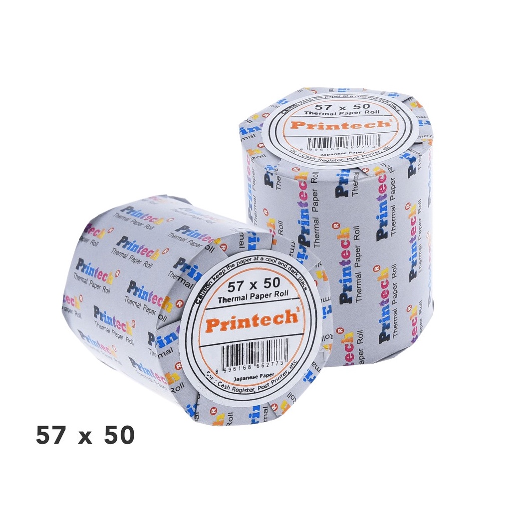 

GROSIR PRINTECH Kertas Thermal Kasir 57x50 10 Roll - 03014-2 