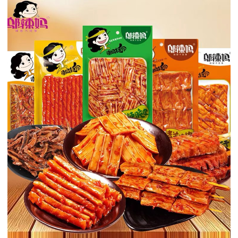 

Wulama Spicy Gluten Wulama Latiao 100g 邬辣妈豆条 Vegetarian Bean Rolls Vegetarian Bean Steak