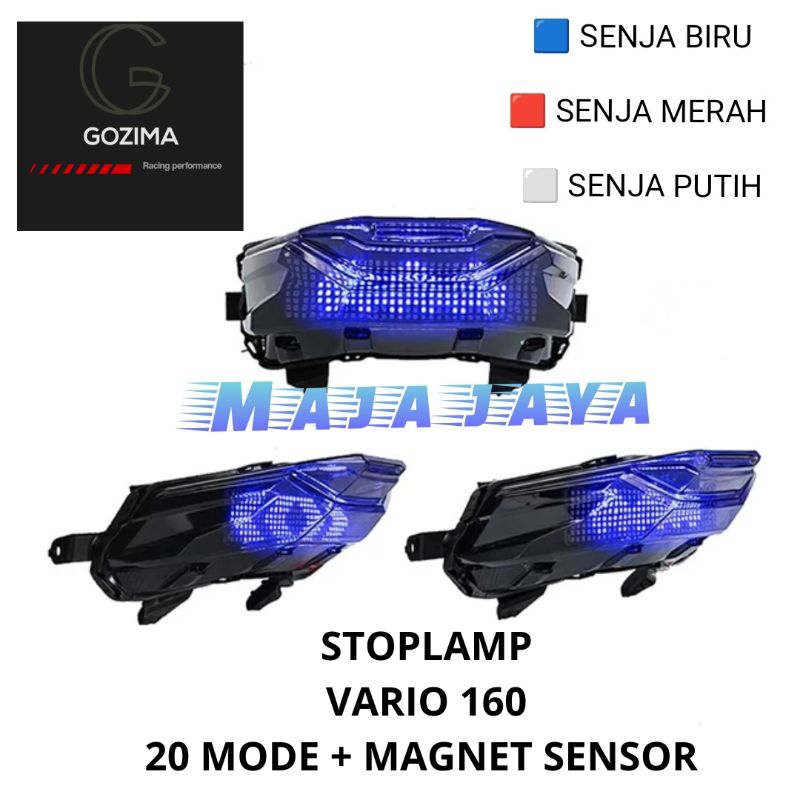 LAMPU STOPLAMP VARIO 160 RUNNING 20 MODE TEXT