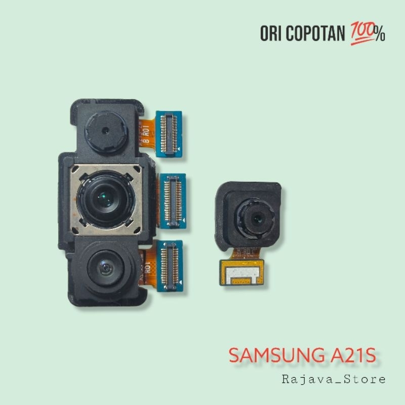 Kamera belakang Big samsung a21s ori original cabutan copotan asli garansi normal tested