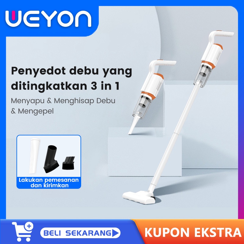 Star 12.12 Weyon Cordless Vacum Cleaner Wireless Penyedot debu 3-in-1 Vacuum Cleaner Wet Dry yang ku