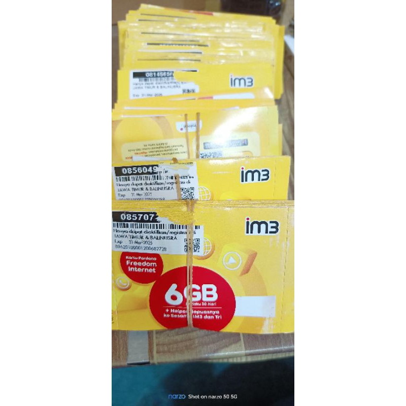 sp indosat 6 gb segel
