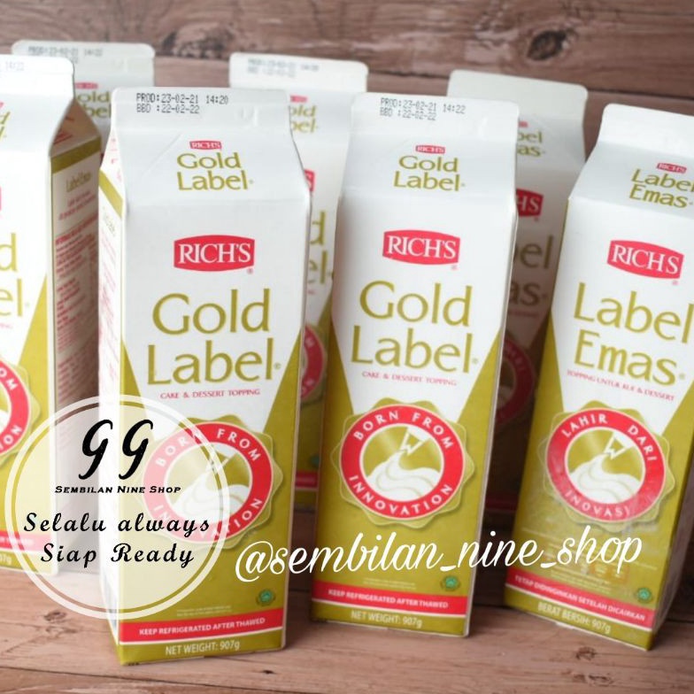 

[♣A72$] Richs Gold Label Non dairy Whipping Cream 907 g Rich Ready Stcok
