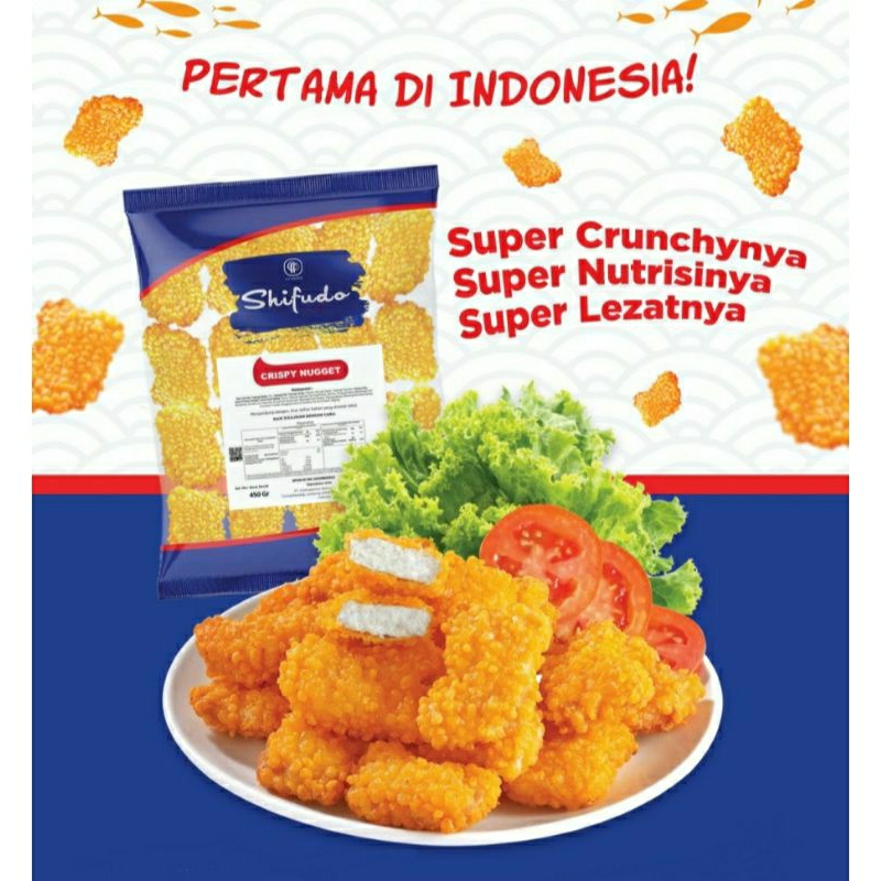 

Shifudo Crispy Nugget 500gram | Crispy Fish Nugget Shifudo | Naget Ikan Crunchy | Crunchy Nugget