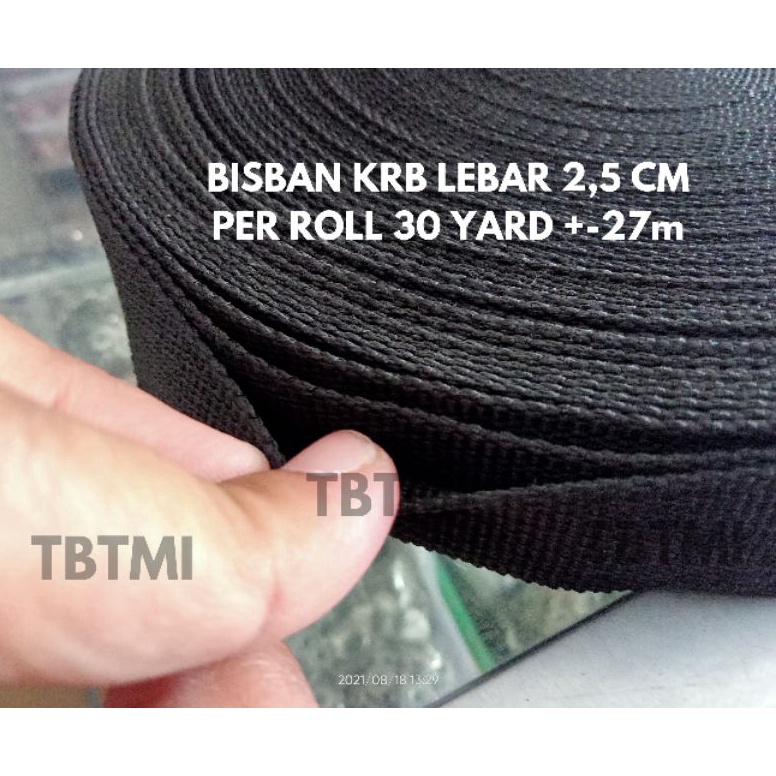 

Harga Murah.. [ROLL] TALI WEBBING BISBAN MERK KRB TEBAL LEBAR 2,5CM NLI