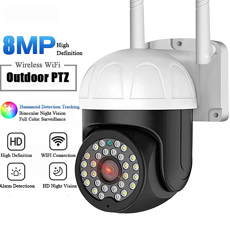 #sale CCTV Outdoor Wifi IP Kamera 1080P Waterproof Camera Tanpa Kabel Jarak Jauh Pantau CCTV PTZ EST