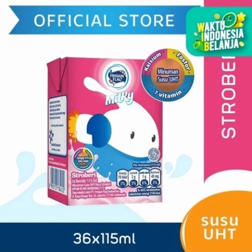 

Susu UHT Frisian Flag Milky Strowberry per 6pcs