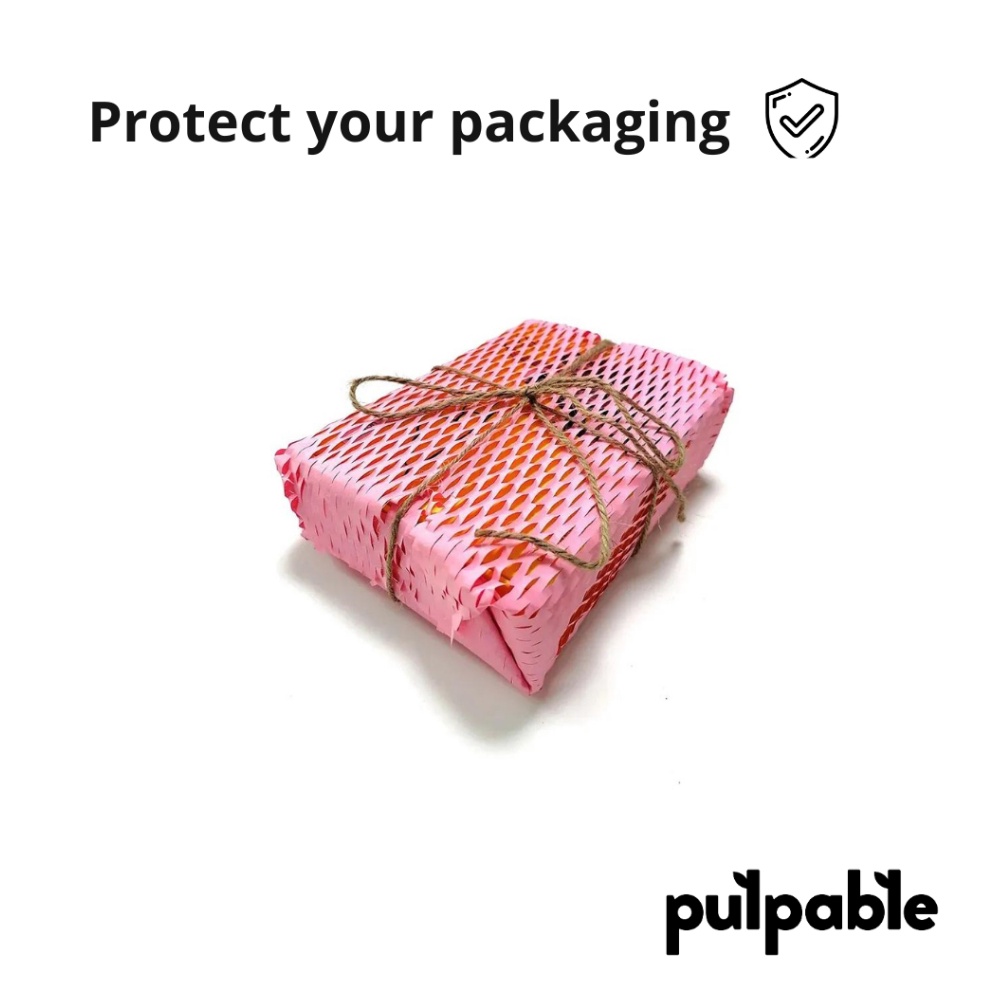 

Laris.. [5M & 10M] Pink Honeycomb Paper Wrap merah muda - Eco Friendly Packaging 5 meter & 10 meter roll Pulpable Indonesia D8M
