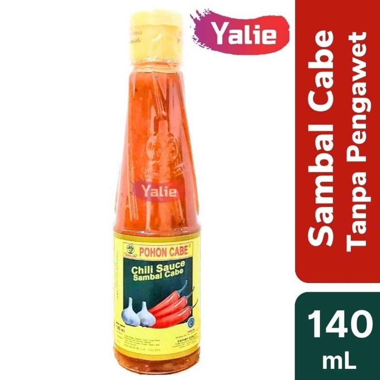 

[✄B61/] Sambal Pohon Cabe 140ml 140 ml Tanpa Pengawet/Pewarna Saos Alami Saus Sambel Pedas Enak Gorengan Ukuran Kecil Traveling [98]