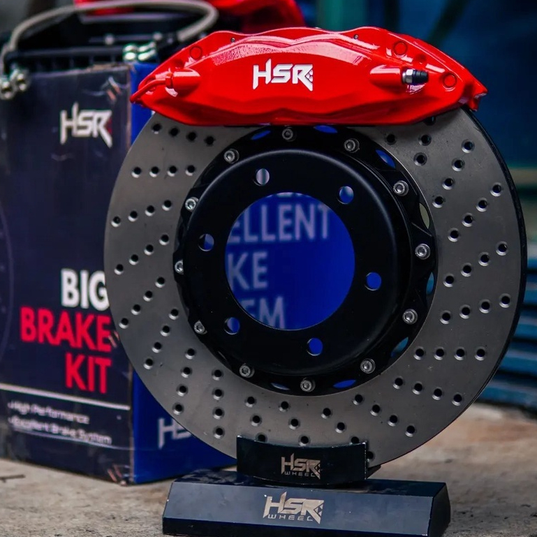 BIG BRAKE KIT BBK HSR PAJERO SISTEM PENGEREMAN PAJERO HSR RED FULL BRAKET