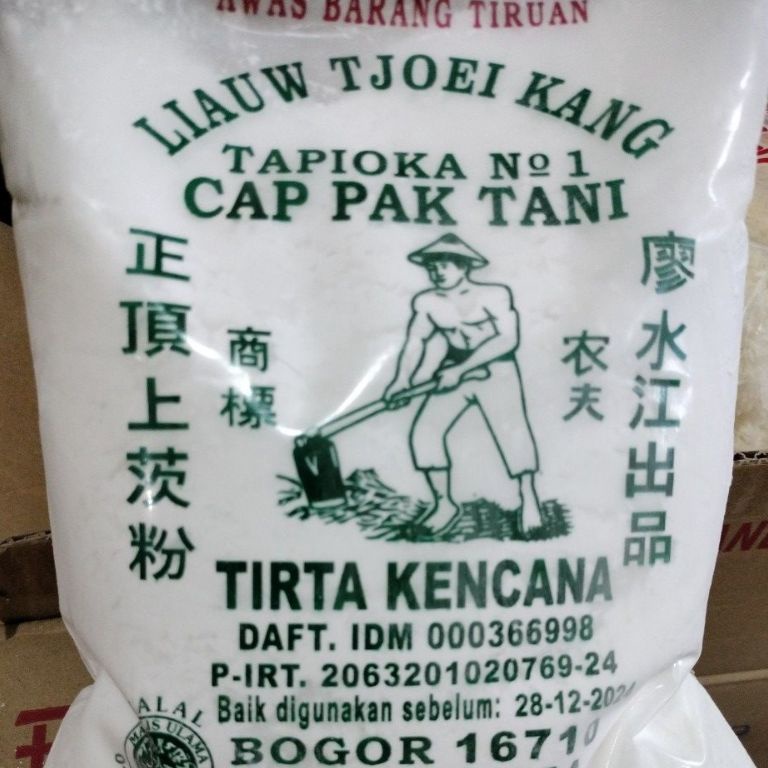 

Pr0duk TAPIOKA CAP TANI / TEPUNG SAGU PAK TANI LIAUW TJOEI KANG 1 KG [198]