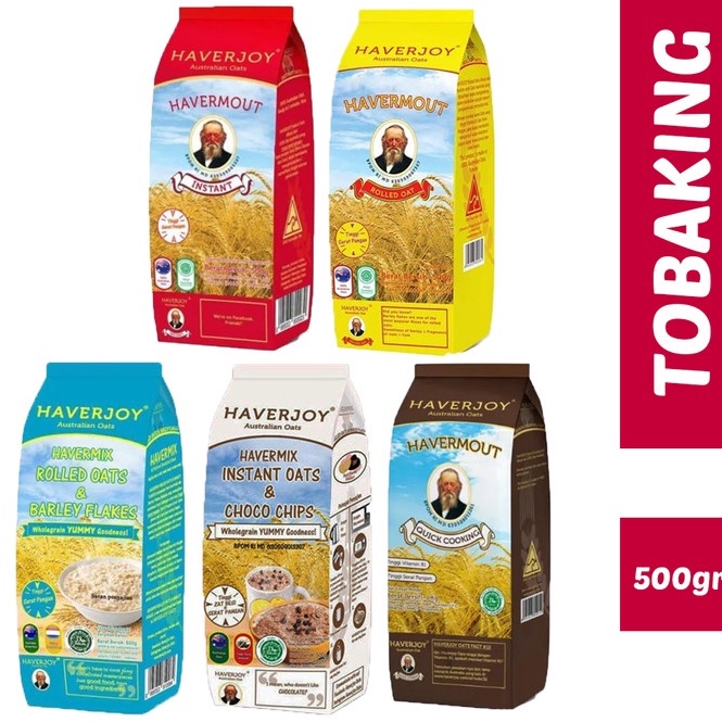 

[✣M61(] Haverjoy Oatmeal 500 gr Australian Oat Havermout Instan Rolled Quick Checkout