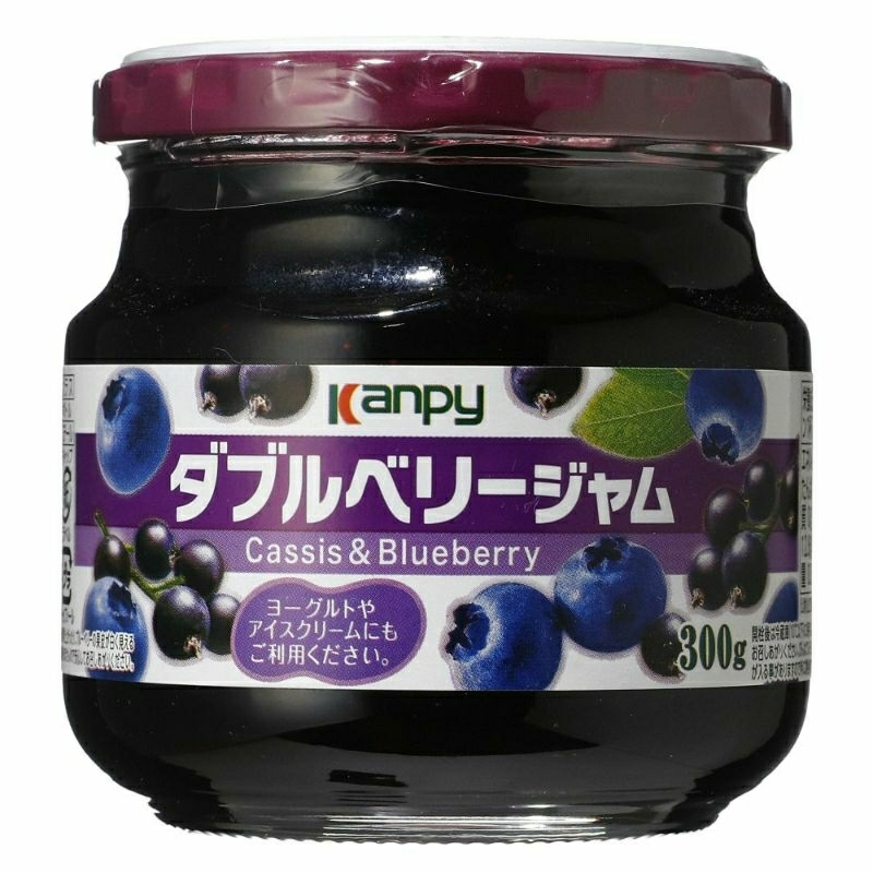 

KANPY Double Berry Casis Blackcurrant & Blueberry Jam 300g