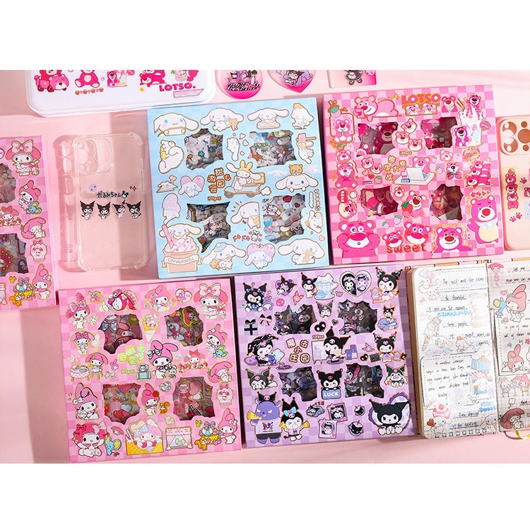 

[LOGU] [Part 2] Stiker semi transparan PET 100 pcs set, Accessoris transparant Sticker, Stiker hiasan diary