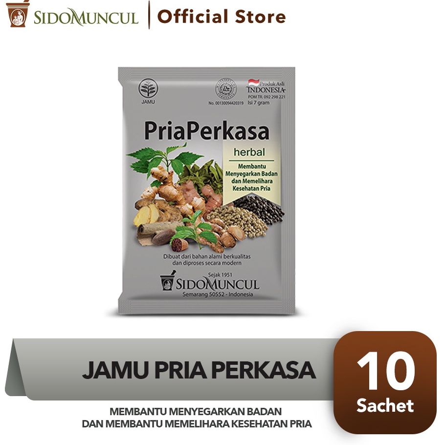 

HQXN7254 COD Sido Muncul Jamu Pria Perkasa 10’s - Membantu Menyegarkan Badan dan Membantu Memelihara Kesehatan Pria