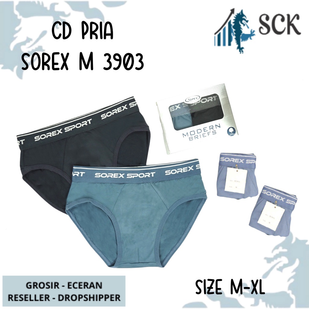 Star 12.12 [ISI 2] CD Pria SOREX 3903 / Boxer Cowok CD Cowok SOREX - sckmenwear GROSIR murah