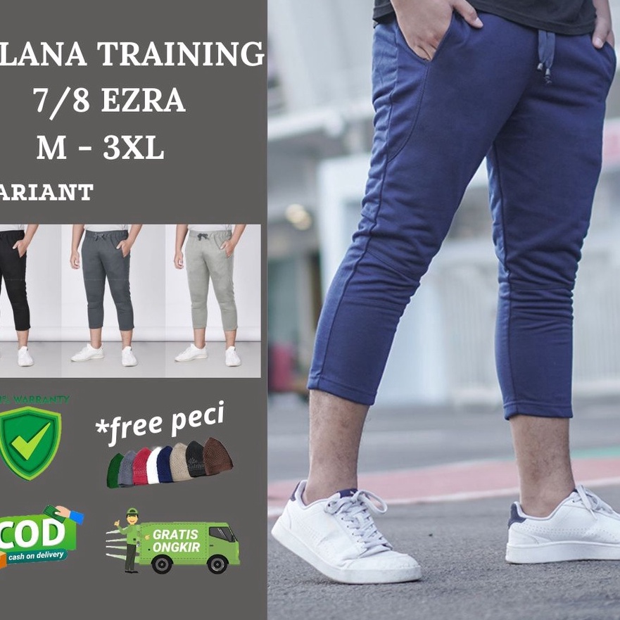 HOT SALE 7/8 Slim-Fit Pants Celana Training Ezra.
