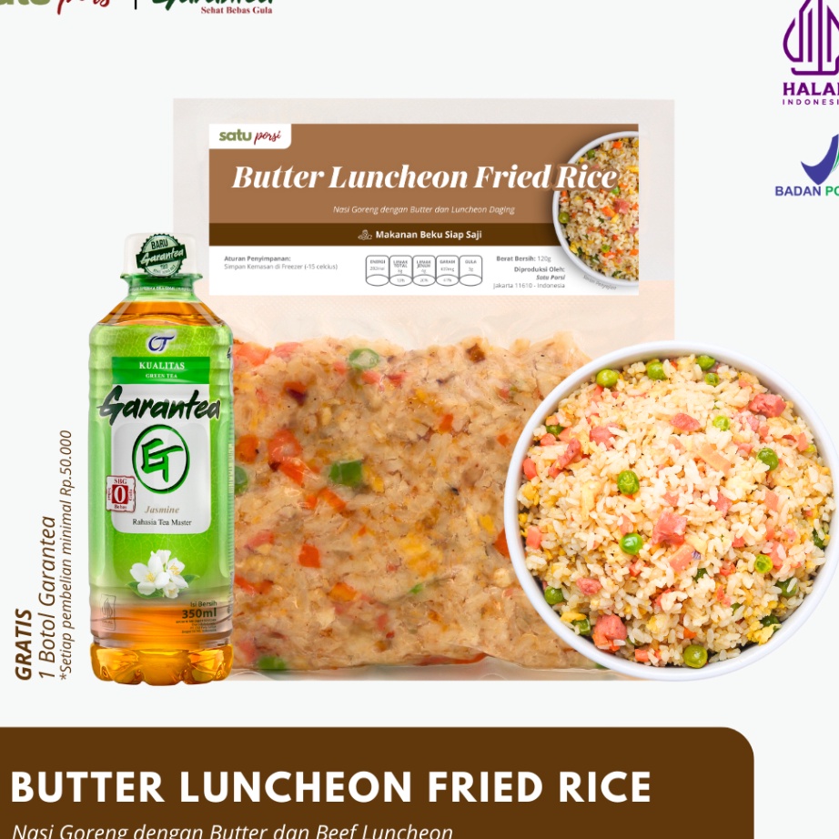 

HCGJ2367 GROSIR Satu Porsi Butter Luncheon Fried Rice