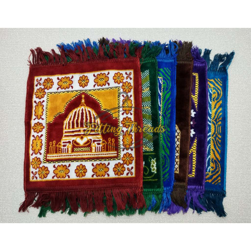 Sajadah Mini Persegi / Sajadah Turki Muka Kepala 35x35 cm / Sajadah Kecil