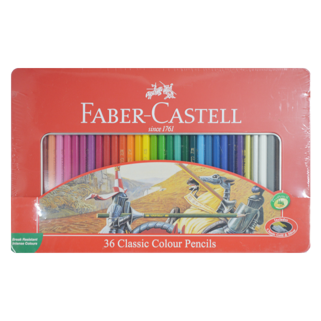 

Pensil Warna Faber Castell Classic 36 Warna Tincase - Colour Pencils in Tin Case 36 Long