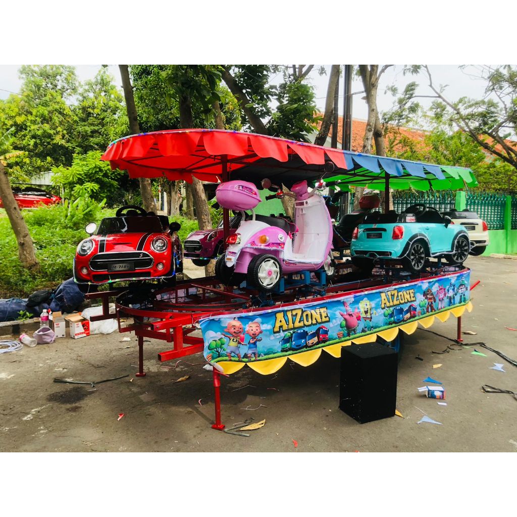 Odong odong kereta panggung mobil motor remot6 anak