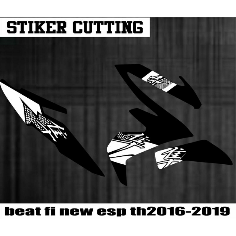 stiker cutting beat esp 2016-2019 motif hayabusa